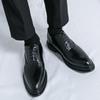 Men's Pointed Leather Shoes Minimalist and Versatile Style Daily Casual Business Outdoor Party Men's Fashionable British Sho