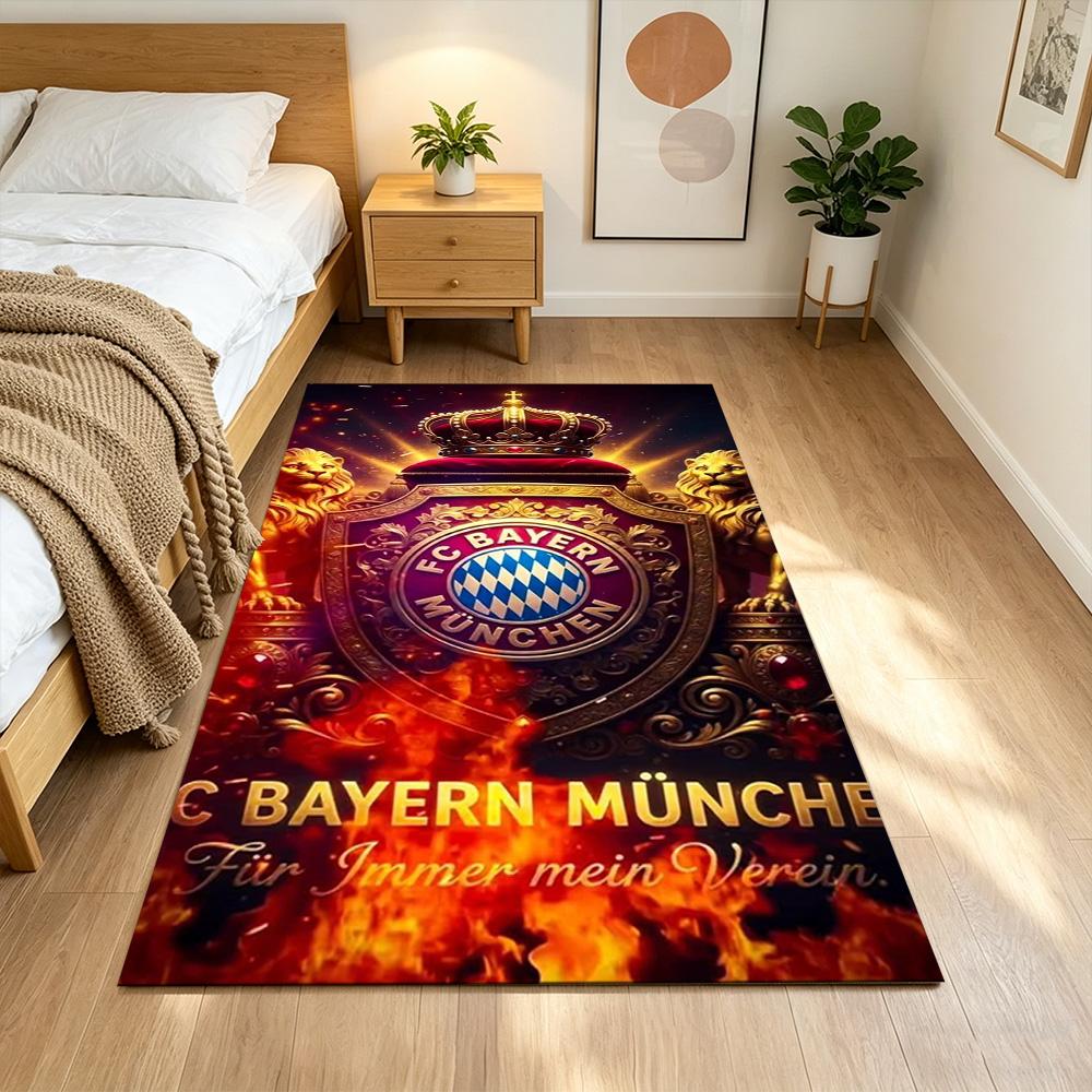Bayern Munich Crest Area Rug Suitable for Dormitory Living Rooms Dining Room Study room Antislip Carpet Office home decor Wedding Party Gift