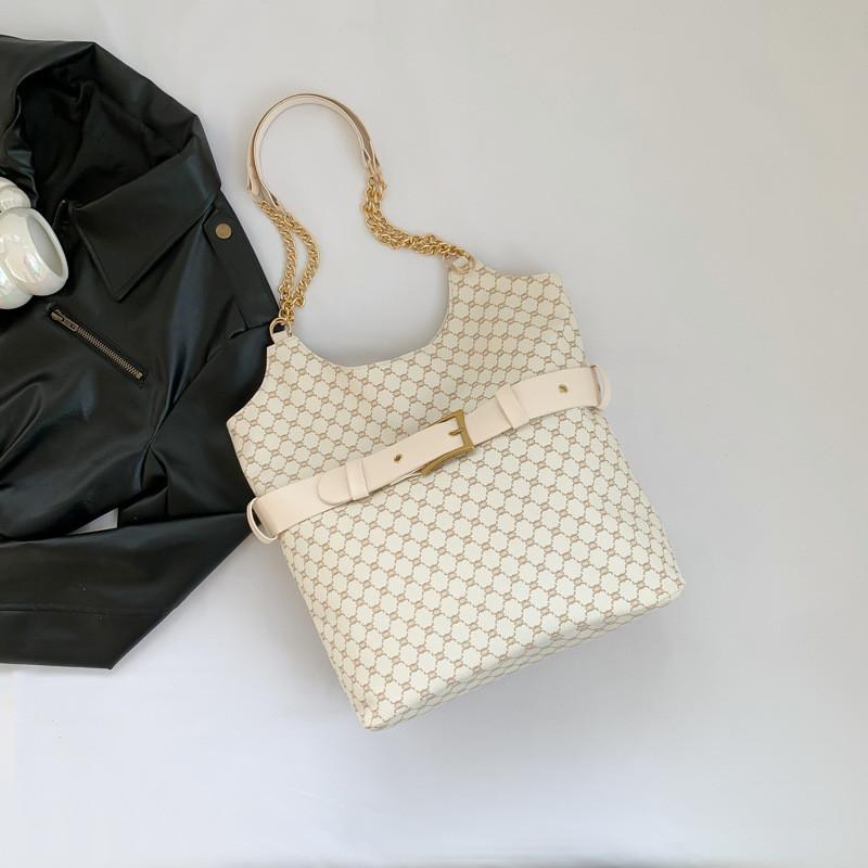 Trendy Urban Vintage Large Capacity Shoulder Bag In Black White Gray And Brown Options
