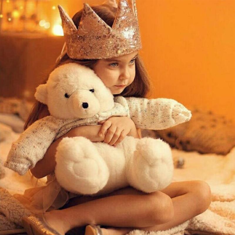 Ins Baby Shower Girl Glitter Pink Crown Boy Birthday Party Headwear Stage Performance Headband Star Fairy Stick