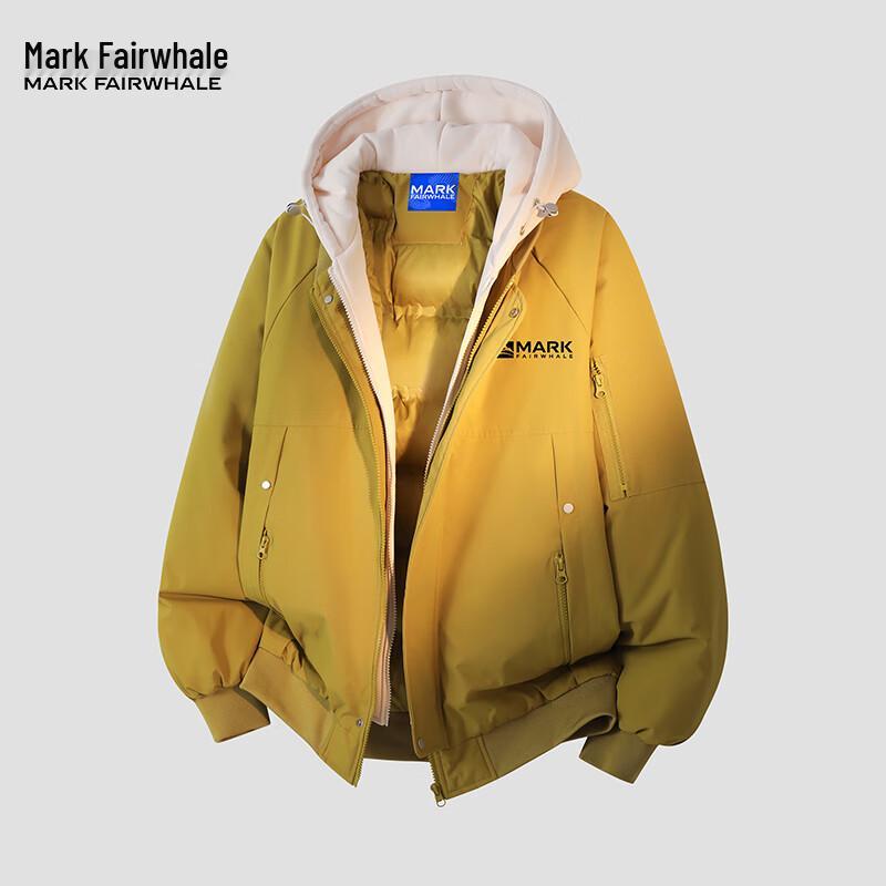 Mark Fairwhale Men's Trendy Faux Layered Padded Jacket