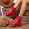 Fashion Women Ankle Boots Thick Heel Comfortable Versatile Short Boots Women European Tassel Decoration Chunky Heels Shoes for Women