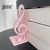 PLA Desktop Decor Ornament 3D Printed Music Note Bookend Decorative Shelf Organizer