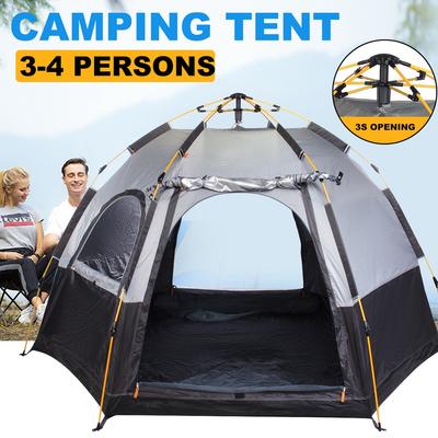 Tende da campeggio portatili Tenda pop-up automatica leggera per 3-4 persone Tenda con protezione UV Zaino Riparo per il sole all'aperto