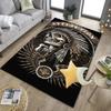 Skulls And Roses Artwork Office Rug Chair Mat, Entryway Carpet, Suitable for Front Door, Bedroom, Living Room, Desk, Holiday Gift