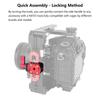 HDRIG Quick Release NATO Rail Clamp with M6 ARRI Gear Standard Rail 3916