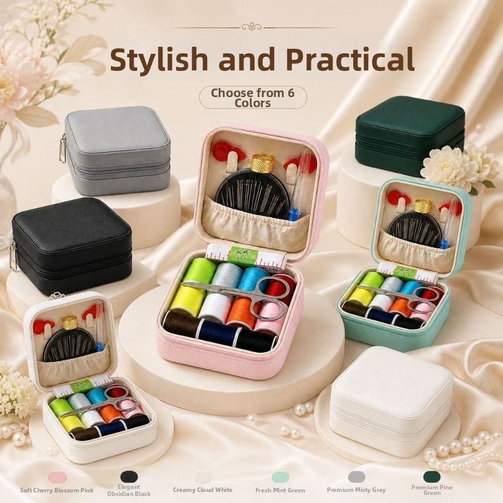 Portable Sewing Storage Box DIY Projects Daily Sewing Hand Sewing Tool Kit Heavy Duty Square Sewing Supplies Organizer