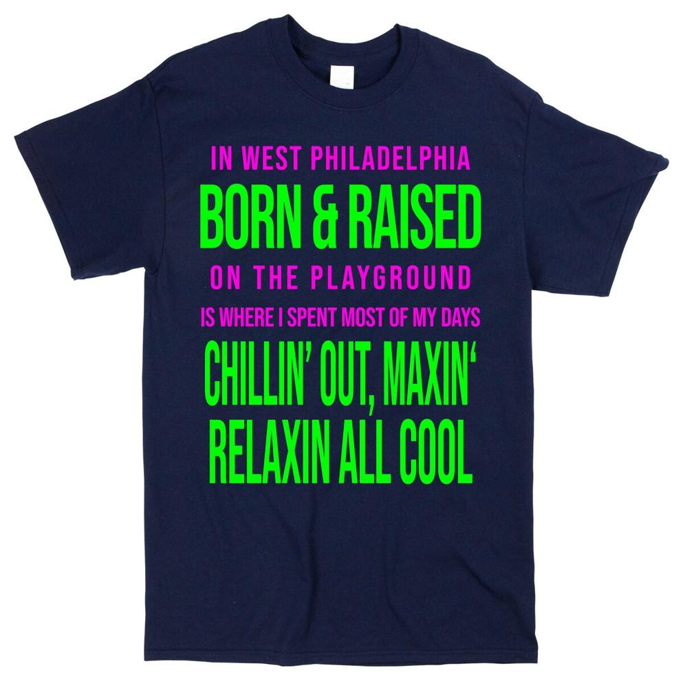 Fresh Prince of Bel Air T-shirt Retro 90s TV Lyrics Song Music Tee Will Smith M