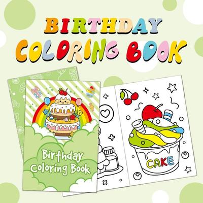 Libro da colorare per bambini Libro da colorare per l'asilo Libro da colorare per la festa di compleanno Libro da colorare con cartoni animati