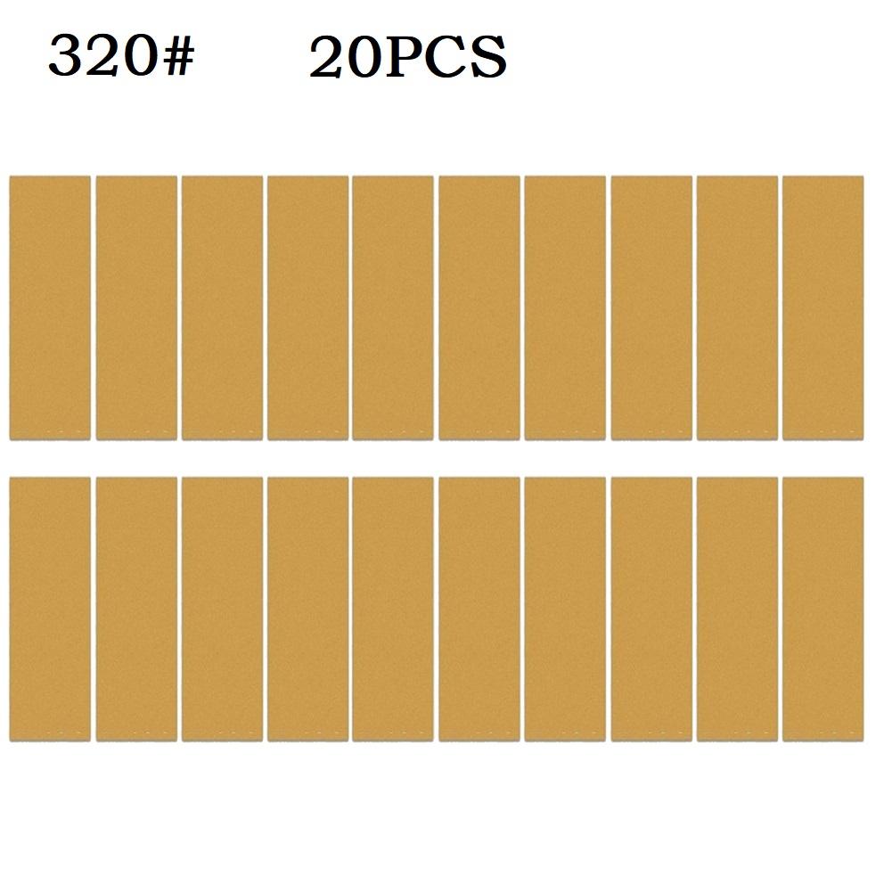 

20 шт. наждачная бумага 3,5 х 1 дюйм, зернистость 60-320, детали аксессуаров