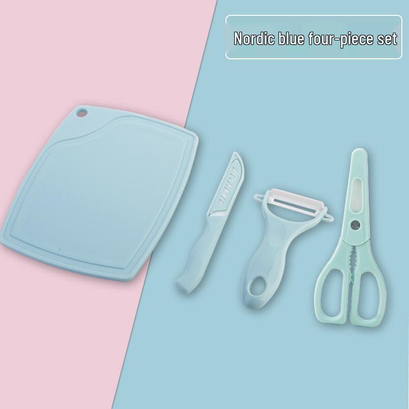 Compact Kitchen Ceramic Scissors for Vegetables
