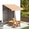 Replacement Awning Fabric - EXCLUSIVE HOUSE - 300x250 Cm - UV-resistant Polyester - Yellow and Orange - Without Frame