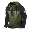 Fitness Clothes Men's Peripheral Sweater Hooded Long Sleeved T-shirt