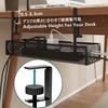 Cable Tray, Under-Desk Storage, Hiding Cables, 40cm Wide, Desk Storage, Wiring Organization, Installs 1-5cm Above Desk Top, No Drilling Required,