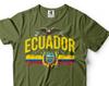 Maglietta Bandiera dell'Ecuador: Maglietta Unisex Patriottica Ecuadoriana