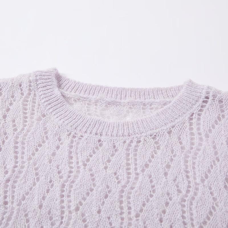 French Style Hollow Knit Two-Piece Dress Set