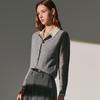 Snowforte Women's Wool Mock Layer Slim Fit Knit Cardigan