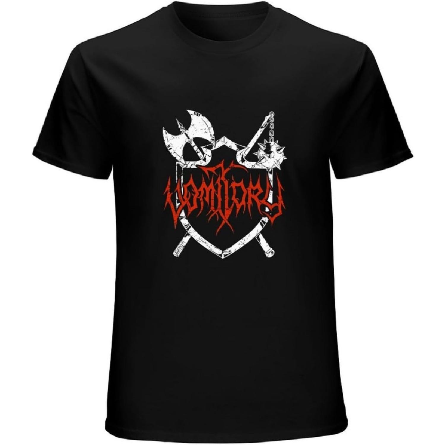 Vomitory Old School Death Metal Swedish Band Vintage T Shirt Short Sleeve Funny Top Black S разноцветный