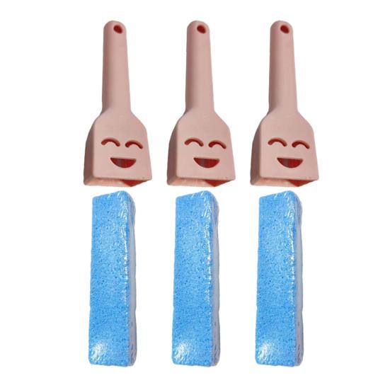 Pumice Stone Toilet Bowl Cleaner with Handle Efficiently Removes Hard Water Rings Calcium Buildup Pumice Stone Scrubber