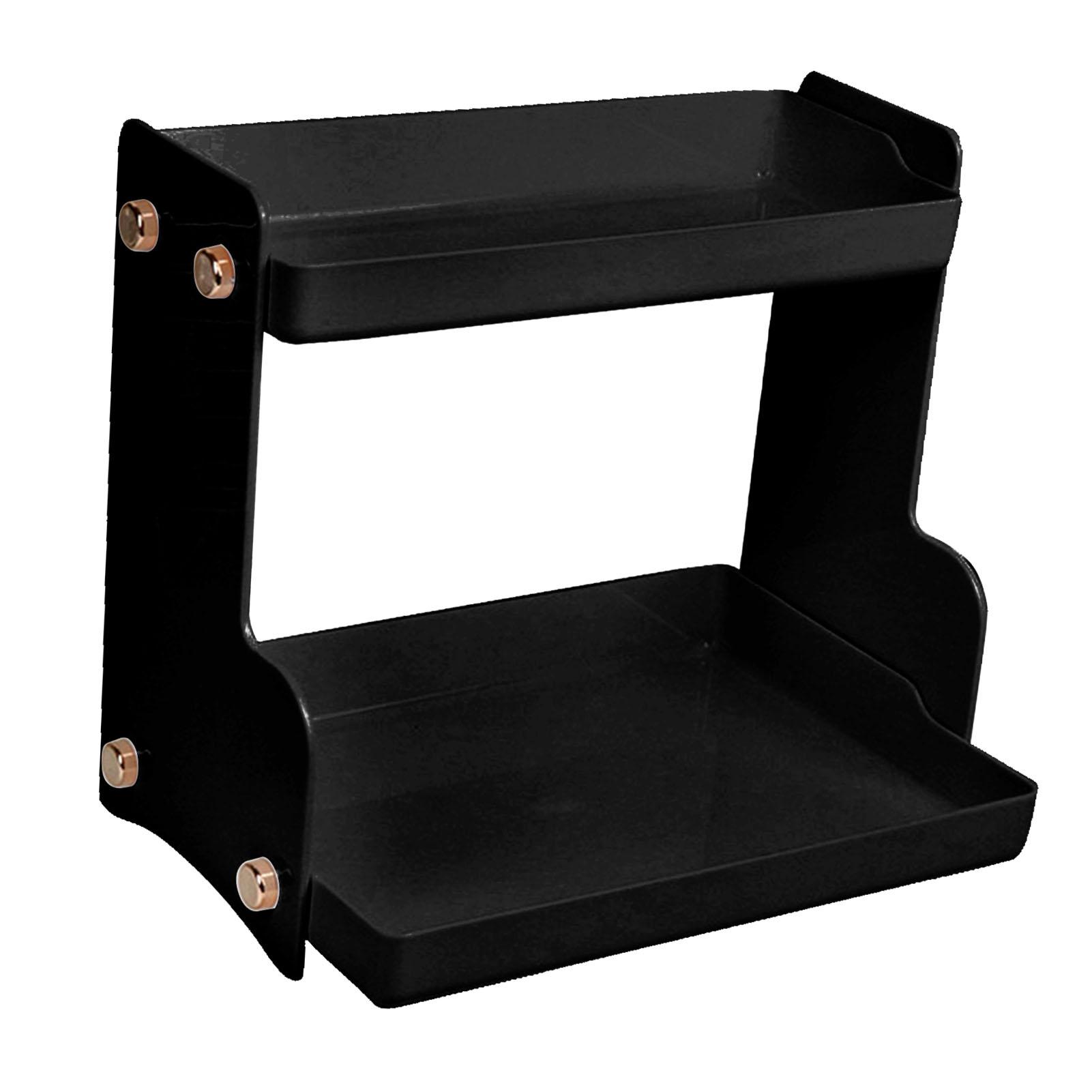 Étagère de Rangement Cosmétique Double Couche Robuste Stable Élégante Étagère de Rangement de Bureau pour Salon Chambre à Coucher