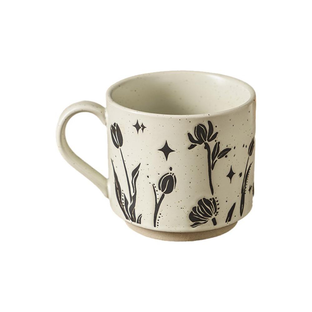 High Temperature Resistant Ceramic Coffee Mug Hand-painted Milk Drinking Cup Household Drinking