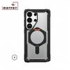 Luxury Transparent Anti-fall Armor Phone Case For Samsung S26 Ultra S25 S24 S23 Plus Metal Kickstand Magnetic Protective Cover
