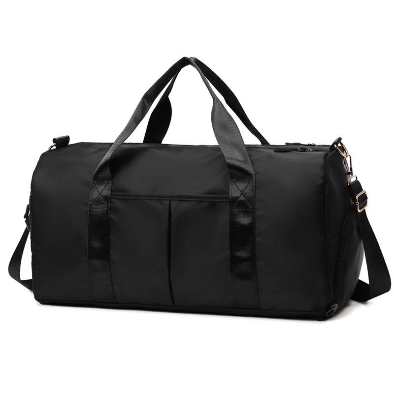 

Large-Capacity Travel Bag with Shoe Compartment - Dry/Wet Separation, Shoulder & Cross-Body Luggage Bag One Size чёрный