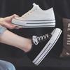 Spring new thick-soled inner height-increasing canvas shoes women's retro versatile classic little white shoes cloth shoes college style muffin shoes