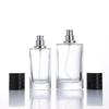 Transparent Spray Glass Bottle, 50ml/100ml, Round Bayonet Design for Perfume or Toner Refill