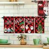 1pc/2pc/4pc/pack Christmas Scrub Sponge Creative Kitchen Dish Cloth Festive Cleaning Decor for Home & Table Kitchen Dish Towel Xmas Cleaning Supplies