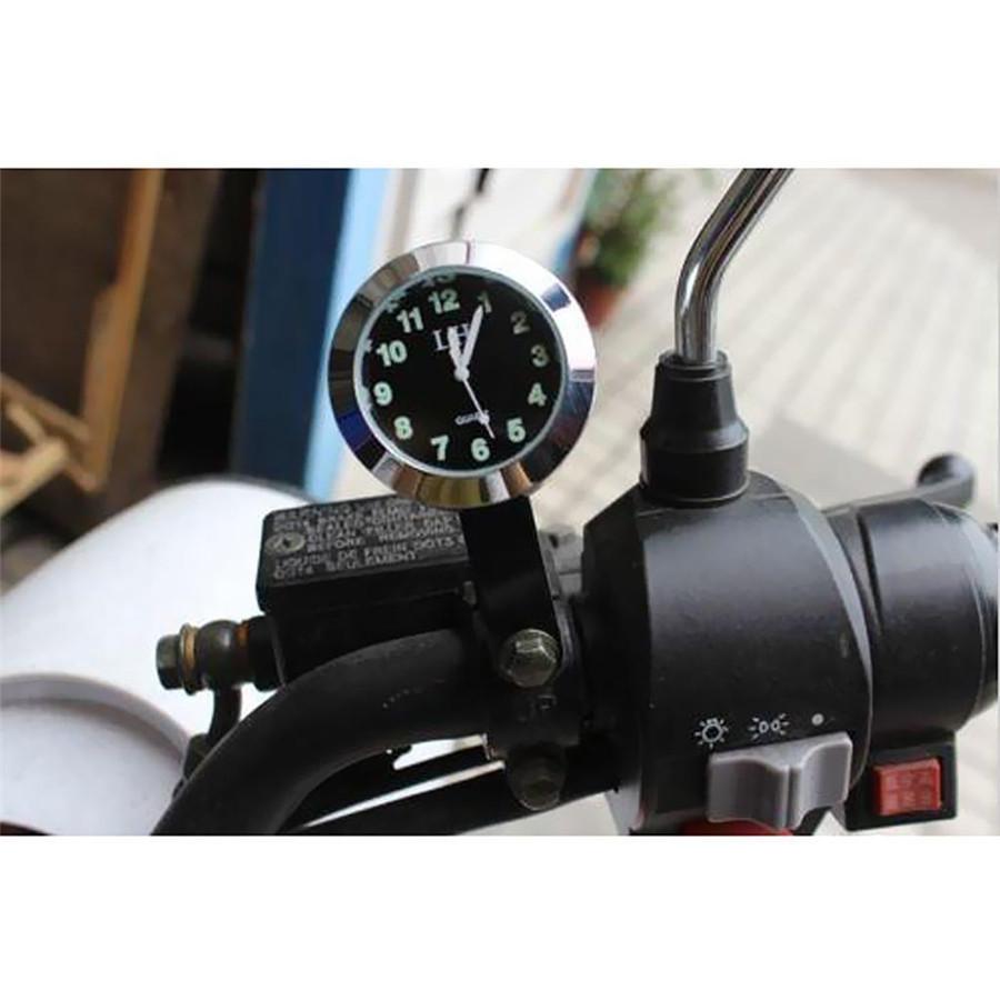 Waterproof Motorcycle Handlebar Dial Clock Night Light for kawasaki,honda