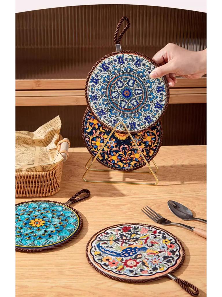 High-Temperature Resistant Insulated Table Mat: Pot Holder, Placemat, and Anti-Scald Protection for Dishes, Bowls, and Casseroles