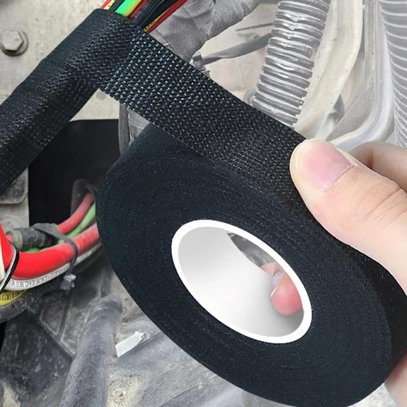 Cable Loom Heatproof Fabric Adhesive Tape for High Temperature Wire Harness Cloth Tape Automotive Engine Electrical Insulation