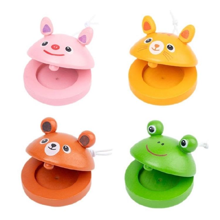 Wood Kids Clapper Orff Toy Kids Castanets Percussion Toy for Music Exploration and Child Development Rhythm Instrument