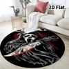Scream Round Area Rug Carpet Rug For Living Room Bedroom Sofa Playroom Decor Nonslip Floor Mat