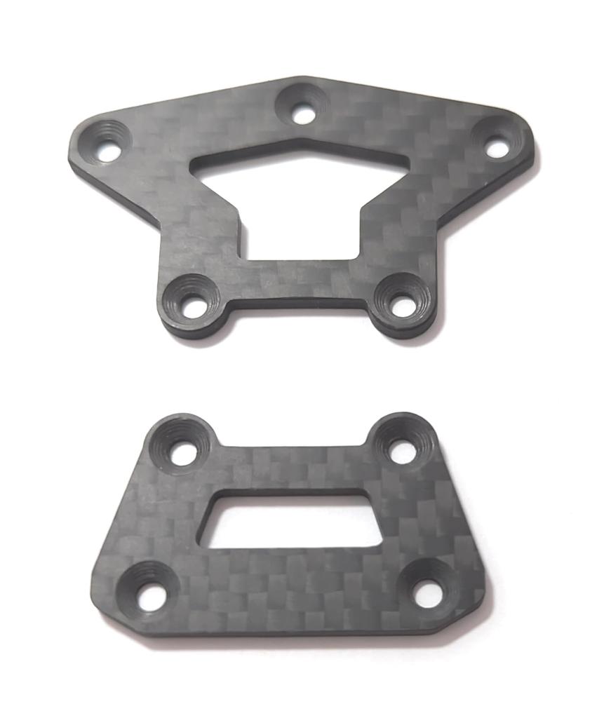 Metal Garage Japan Original Carbon Fiber Bumper Adapters for TAMIYA TT-02 RC Drift Car (MGT2BASB)