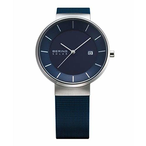 BERING Men's Analog Solar Watch, Collection Model 14639-307, Stainless Steel Strap & Sapphire Crystal, Officially Imported, 3-Year Internal Warranty