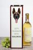 Malinois Owczarek Belgijski - Geometryczne Pudełko Ze Zdjęciem I Napisem Na Wino Marki Art-Dog