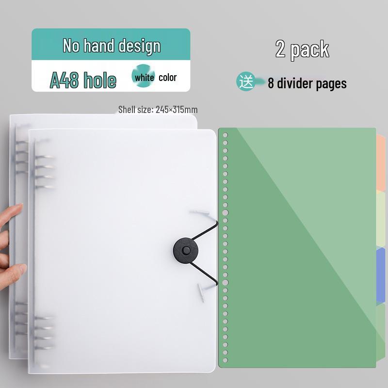 16mo Loose-leaf Composition Book, 400 Squares, 300 Words, Thickened Paper for Primary & Junior High Students