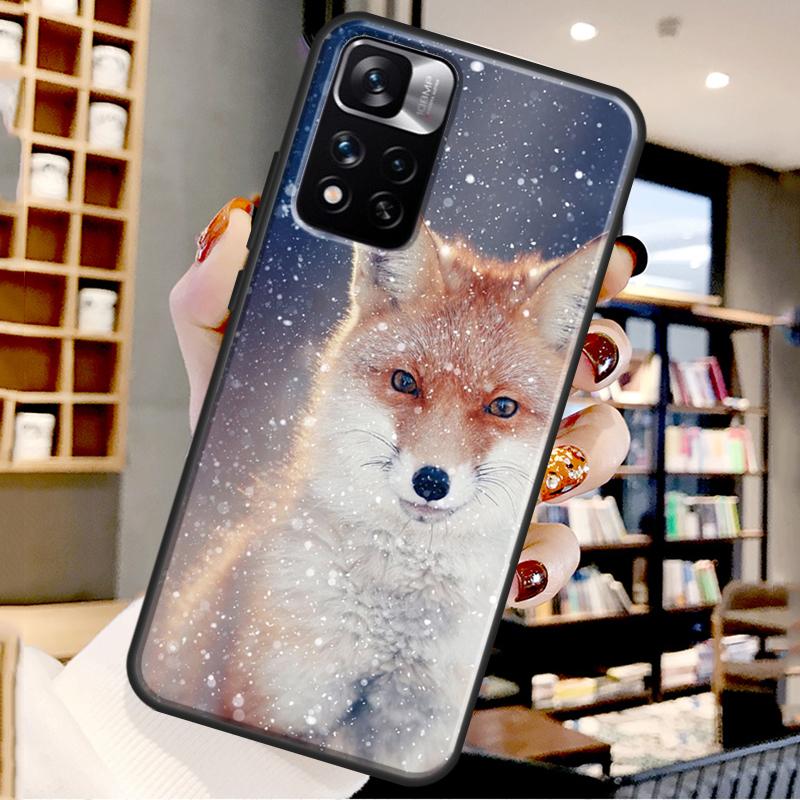 Cute Animal Fox Case For Xiaomi Redmi Note 12 11 10 9 8 Pro Note 12S 11S 10S 9S Cover For Redmi 9 10 12 C