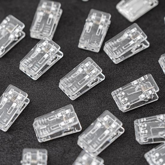 20Pcs File Clips Artwork Hanging Clips Clear Plastic Wall Sticky Spring Clips Photo Poster Paper Strong Grip Clips