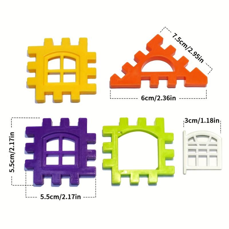 Kids Educational Block Puzzle, 50/70/100/140Pcs, Portable Plastic Toy for Ages 3+ Brain Training