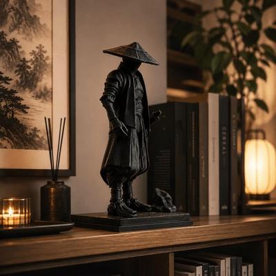 Decorative Model Ninja Statue Creative Desk Decoration Samurai Ornaments  Study Room