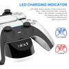 Controller Charging Charger Dock Station Wireless Controller, Dual Controller Charging Station Fit for Sony PS5 Controller with Type-C Charging Cable