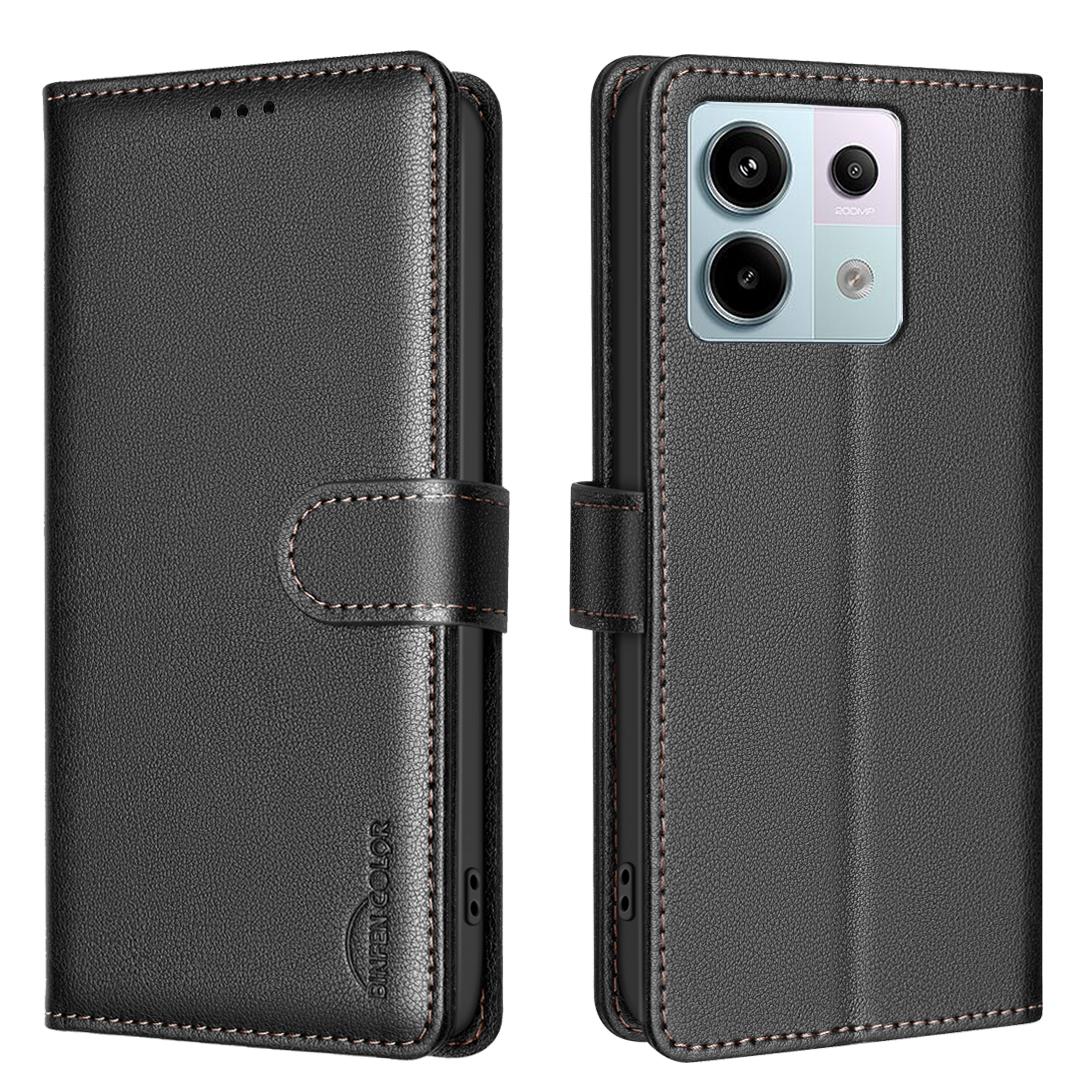 

Flip Cards Solt Leather Wallet Book Case For Xiaomi Redmi Note 13 Pro Plus 12 11 Poco X6 X5 13T 13C Litchi Bag Business Cover For POCO X5 чёрный