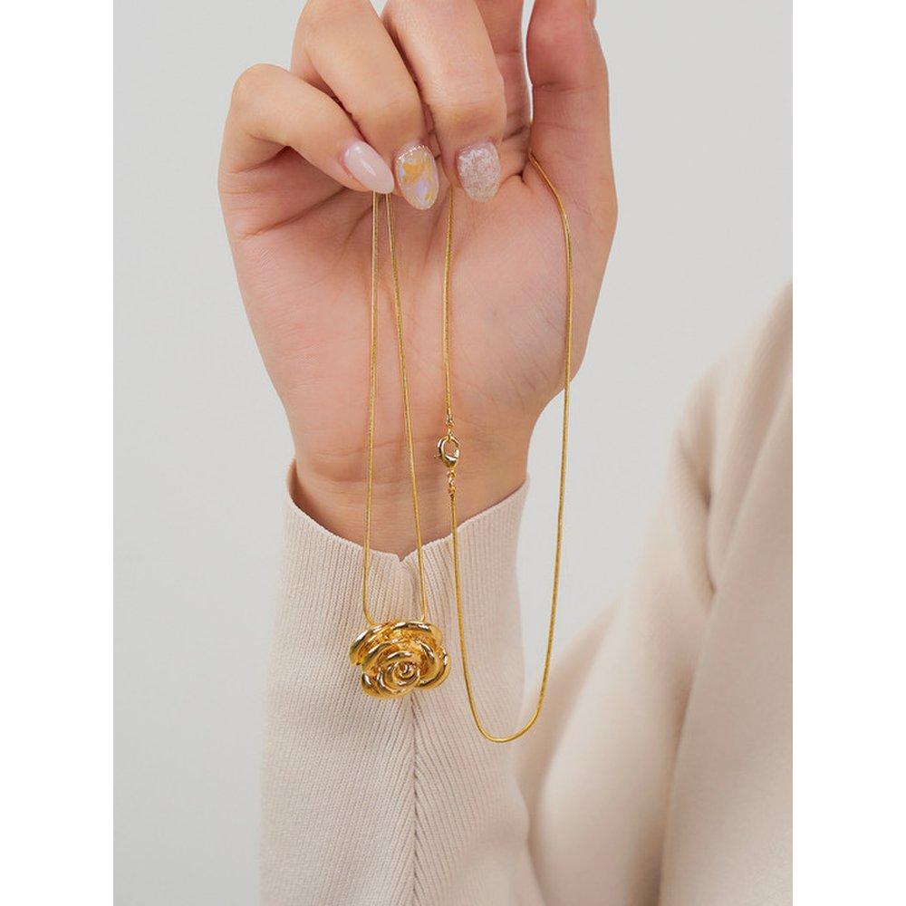 Big Rose Necklace (2Colors) An4240004