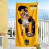 Telo da Spiaggia Golden State Warriors Curry Asciugatura Rapida Morbido Microfibra Confortevole Leggero Adatto per Nuoto, Palestra, Campeggio, Yoga Vacanza