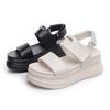 Women's Sandals 2025 New Hollow Sports Casual Soft-soled Fashion Sandals Women's Platform Velcro Roman Shoes Xia Liang