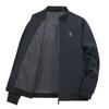 Men's Stand-Collar Casual Print Jacket: Classic, Loose, Plus Size for Middle-Aged Dads