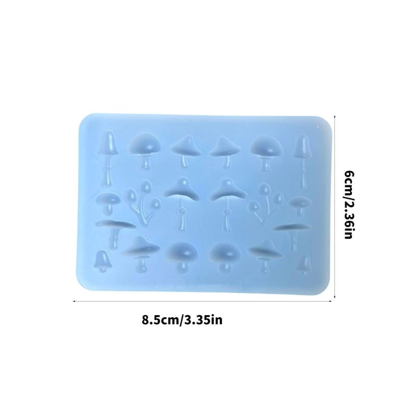 Detaillierte Pilz-Silikon-Bastelform mit einfacher Entformung, Antihaft-Charms-Form, perfekt für handgemachte Schlüsselanhänger, Dekorationen